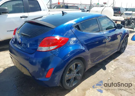 2016 Hyundai Veloster из США, поврежденный, VIN KMHTC6AD9GU293369